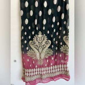 3 piece unstitched Indian Pakistani suit